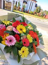 Букет цветов из:  Герберы #REPLACE_PRED# Спирово